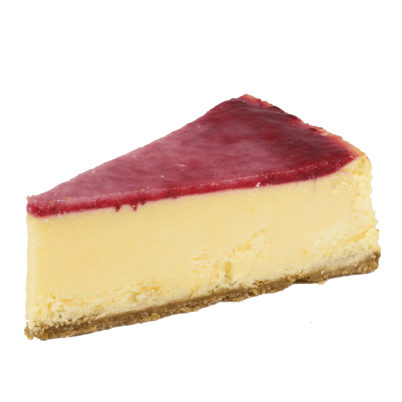 NEW YORK CHEESECAKE WITH RASPBERRY