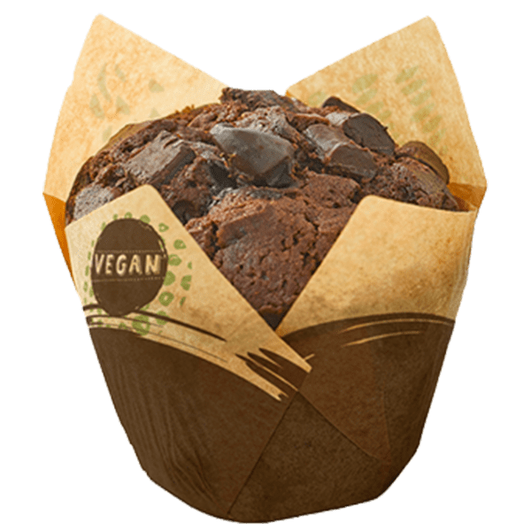 VEGAN DUBBEL CHOCOLADE MUFFIN