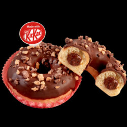 Kitkat donuts 600x600 zwarte achtergrond