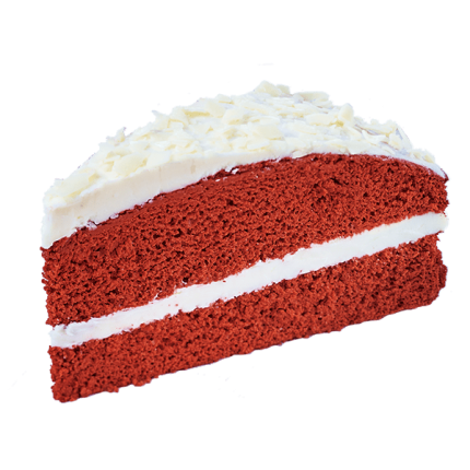 Red velvet dome taart
