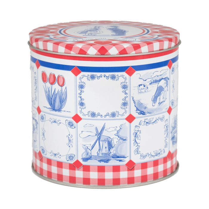 LEEG DELFTSBLAUW STROOPWAFELBLIK ROOD - Afbeelding 2