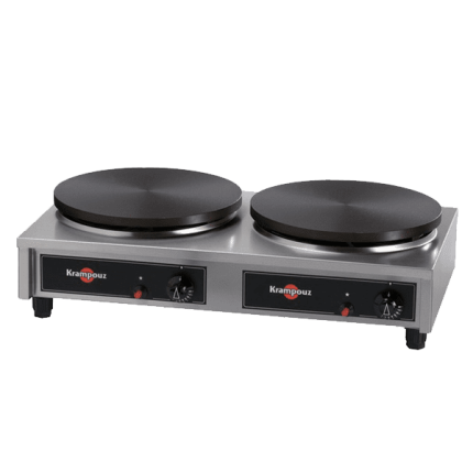 ELECTRISCHE CRÊPESPLAAT COMFORT VIERKANT DUBBEL 35 CM - 2 x 6000W
