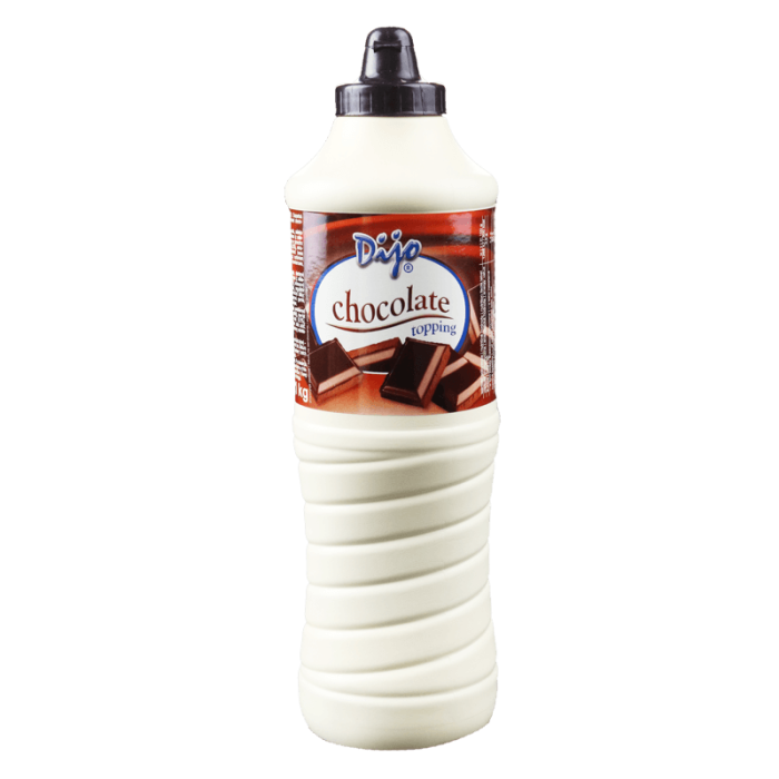 Topping pure chocolade
